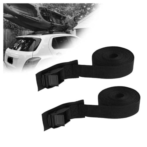 2PCS 12Ft Cam Buckle Tie Down Straps Adjustable,Heavy Duty Lashing Straps with Buckles for Maximum Load Capacity 330 Lbs,Universal Mini Cinch Strap for Cargo,Roof Rack,Trailer