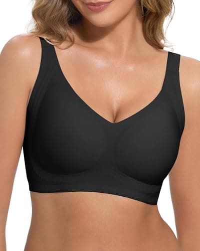 obind Seamless Push Up Bra No Underwire Wide Straps Full Coverage B-DD