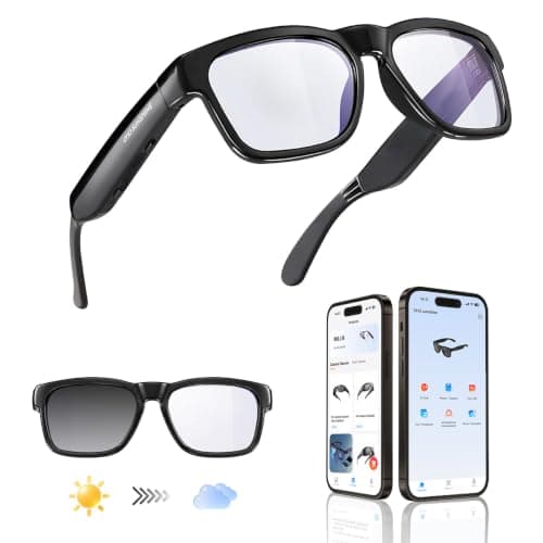 OhO sunshsine AI Glasses, Bluetooth Audio Sunglasses with 10H Playtime, ChatGPT Translation & Water Resistant Open Ear Glasses