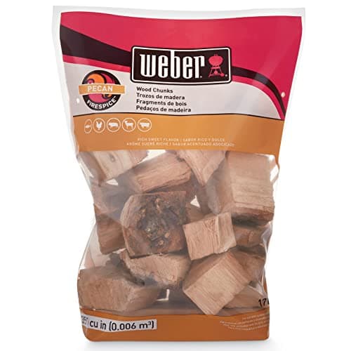 Weber® Pecan Wood Chunks, Outdoor Cooking Fuel, 4 lb
