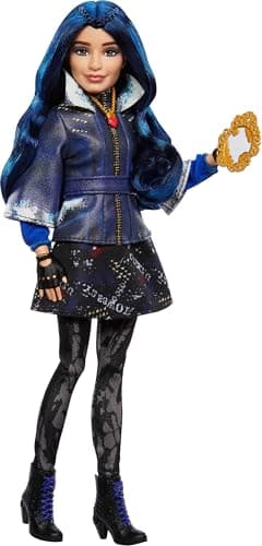 Mattel Descendants Evie Isle of The Lost Tenth Anniversary Fashion Doll with Removable Outfit, Accessory & Bendable Joints, Inspired by The Movies​​