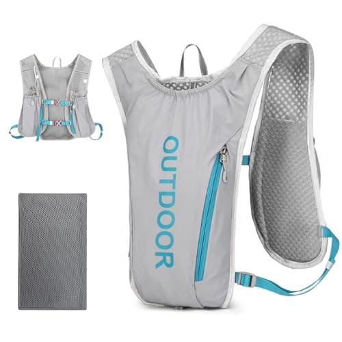 Rinooau Running Hydration Vest Breathable Adjustable for Women