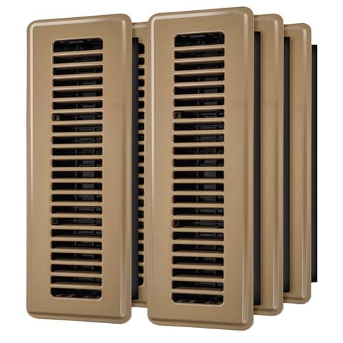 Floor Register 2x12, 6 Pack Brown Floor Vent Covers for Home