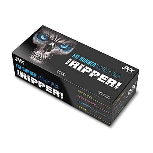JNX SPORTS The Ripper! Fat Burner for Men & Women – Shredding Thermogenic Fat Burner, Pre-Workout & Appetite Suppressant – Sample Variety Pack 5 x 5g Sticks