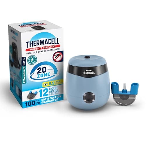 Thermacell E-ZoneGuard Patio Rechargeable Mosquito Repellent, 5.5-Hr Bat