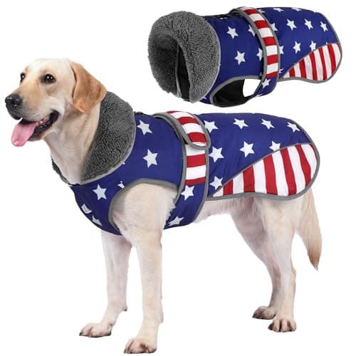 Dogcheer Dog Winter Coat, Waterproof Dog Jacket with Zipper Leash Opening