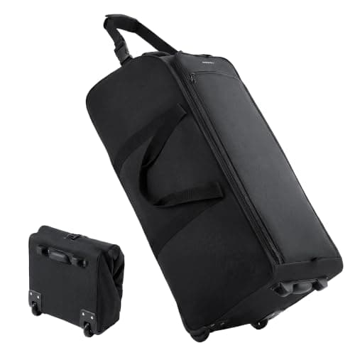 Fanwoli 30'' Extra Large Rolling Duffel Bag with Wheels, Heavy Duty