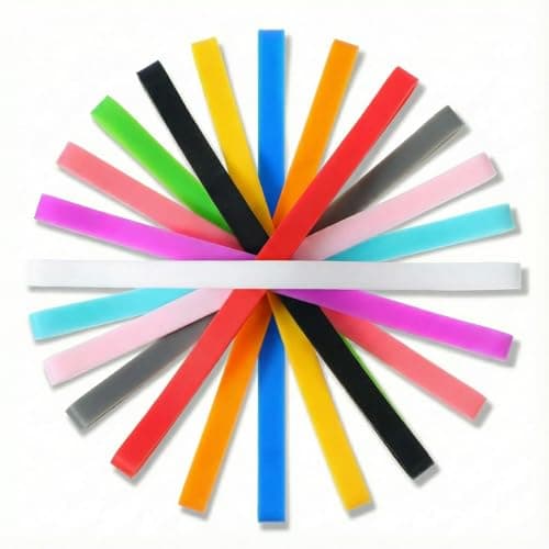 12 Pcs Silicone Elastic Rubber Bands, Heavy Duty Giant Bands, 5.5inch Assorted Colors, Heat/Cold/UV/Chemical Resistant, for Notebooks, Cooking, Wrapping, Office Supplies, Crab Traps