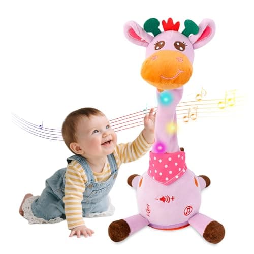 LUKETURE Purple Dancing Giraffe Plush Toy