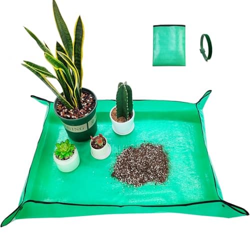 FANTIAN Repotting Mat for Indoor Plants, 29.5" X 39.4" Waterproof Succulent Potting Mat, Foldable Reusable Soil Change Mat Gardening Planting Mat - Gifts for Plant Lovers