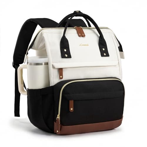 LOVEVOOK Laptop Backpack for Women, 15.6 Inch Work Business Backpacks Purse With Large Capacity, Waterproof Nurse Bag College Bookbag for School, Waterproof Casual Daypack for Travel
