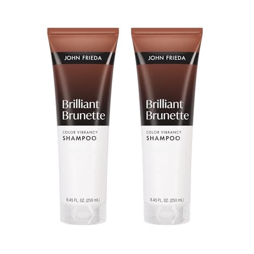 John Frieda Brilliant Brunette Color Vibrancy Shampoo, 8.45 fl oz, 2 Pack