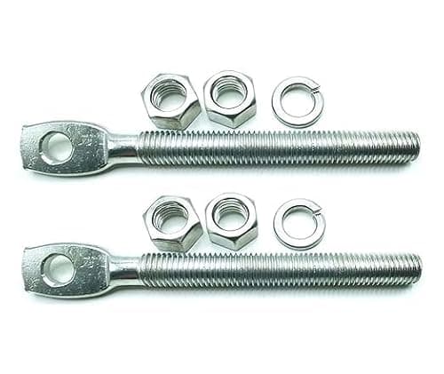 Ckunbjk Replacement 09124 Travel Spring Eye 5/8-inch Bolts Fits Snow Blower 90493 STW60-0016 1302005 2-Pack