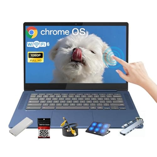 Lenovo IdeaPad Slim 3 Chromebook • 14'' FHD 250nits Touchscreen • MediaTek Kompanio 520 CPU (8-Core) • 4GB LPDDR4X • 64GB eMMC & 1TB Portable SSD • Wi-Fi 6 • Chrome OS • Accessories