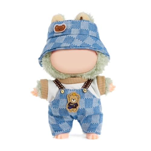 17cm Doll Clothes(NO Doll Included),17cm Doll Clothes Set for Doll Outfit(Denim Overalls)