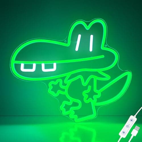 Officially Licensed Dog Man BUB LED Neon Sign – Vibrant Kids’ Bedroom & Game Room Wall Decor, Safe Movie-Themed Gift for Fans Christmas/Birthday (15x13 Inches)