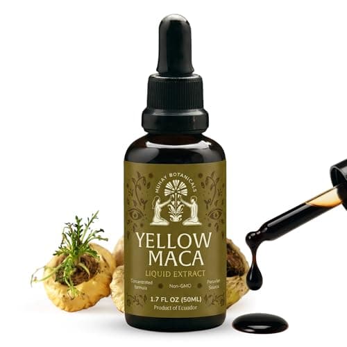 Maca Root Liquid Extract - Peruvian Maca Botanical Drops - Sustainably Sourced Plant-Based Formula - Vegan, Non-GMO - Tested in Eurofin Lab - 50 Servings, 1.7 Fl Oz (50 mL)