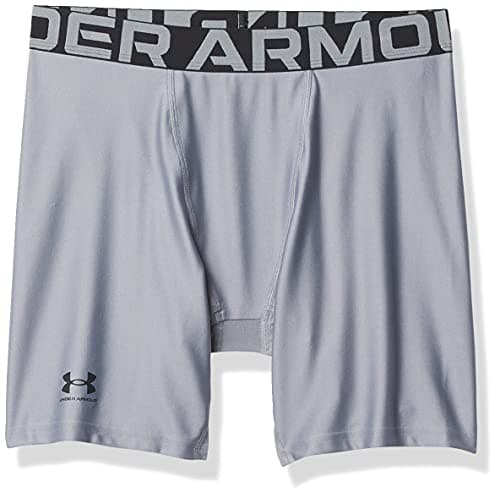 Under Armour Boys HeatGear Armour Shorts, Steel (035)/Black, Large