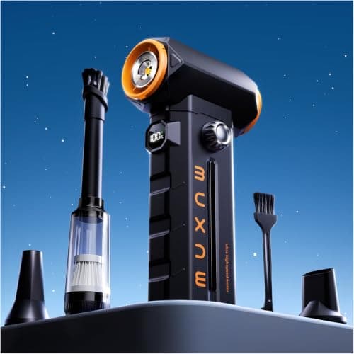 Compressed Air Duster & Vacuum 2-in-1, Electric Air Blower
