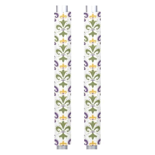 Pardick Iris Refrigerator Door Handle Covers Set of 2, Non-Slip Washable