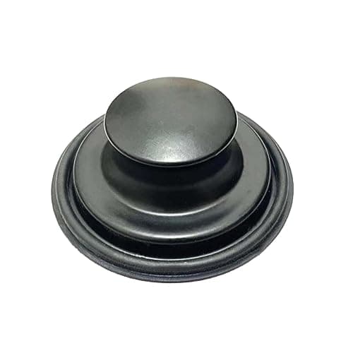 3.35 Inch Kitchen Sink Stopper for Garbage Disposal Stopper, Stainless Black Garbage Disposal Plug Fits Standard Kitchen Drain Size of 3 1/2 Inch, for Insinkerator, Kitchenaid, Kohler, Waste King