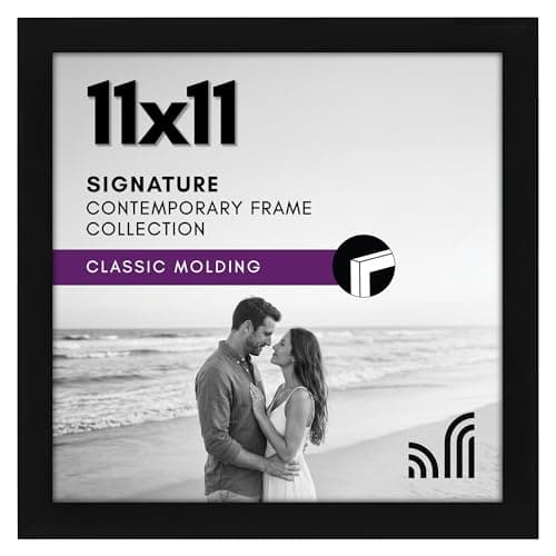 Americanflat 11x11 Picture Frame - Engineered Wood - Black