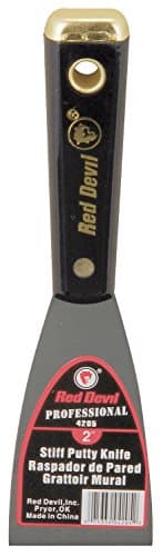 Red Devil 4205 2" Stiff Putty Knife, Silver