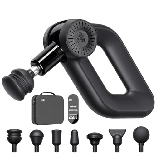 BOB AND BRAD D6 Pro Massage Gun Deep Tissue Percussion with 16mm Amplitude 85lbs Stall Force, FSA Eligible & HSA Approved Professional Muscle Massager for Athletes, Quiet Electric Back Massager