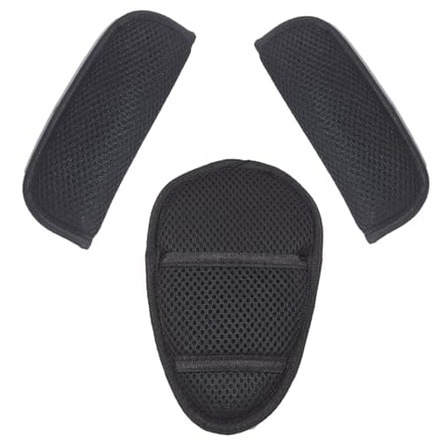 3 in 1 Baby Shoulder Strap and Crotch Harness Pads, Car Seat Strap Covers, Stroller Belt Covers for Baby Kids, Soft Chest Harness Covers for All Car Seats, Pushchair, Stroller (Black)