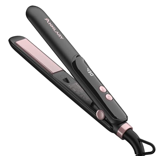 ANNLARY Mini Hair Straightener, Portable Small Flat Iron for Travel