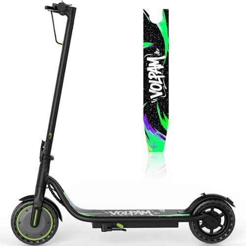 VOLPAM Adult Electric Scooter, 350W/500W/800W Powerful Motor, 8.5"/10"/11'' Solid Tires, 19/21/31Mph, 32/28/23/21/18/16Miles Max Range, Dual Braking