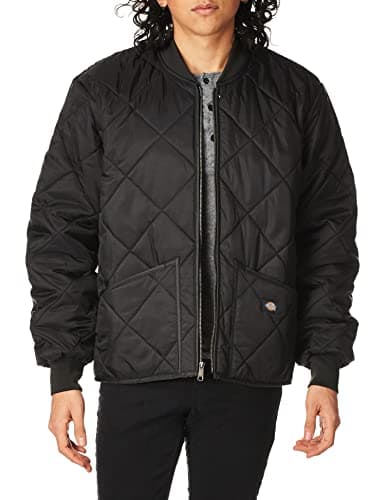 Dickies Diamond Quilted Jacket, BLACK, S