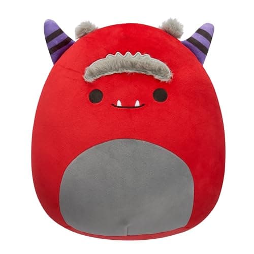 Squishmallows Original 12-Inch Jeb Burgundy Monster - Official Jazwares Plush (Medium-Sized)