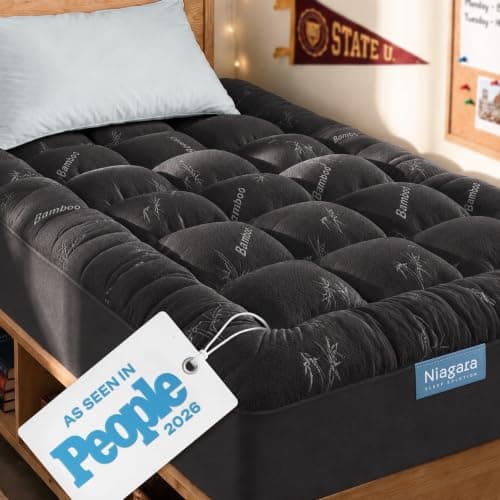 Niagara Sleep Solution Twin XL Ultra Soft Mattress Topper—Back Pain Relief