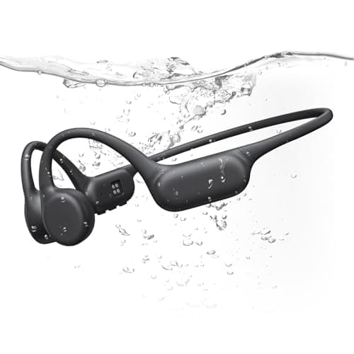 PSIER Bone Conduction Headphones, IPX8 Waterproof Swimming Headphones