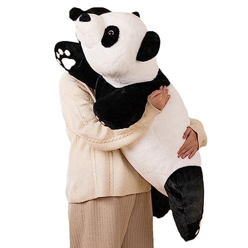 Weighted Stuffed Animals, 2.87lbs Giant Weighted Panda Plush Cute Big Panda Plush Animals Pillow Toy Gifts for Kids Adults, 39.3 inch