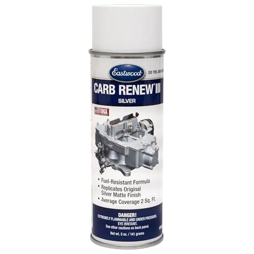 Eastwood Acrylic Fuel Resistance Carburetor Renew Silver Matte Spray Paint Aerosol 5 Ounce