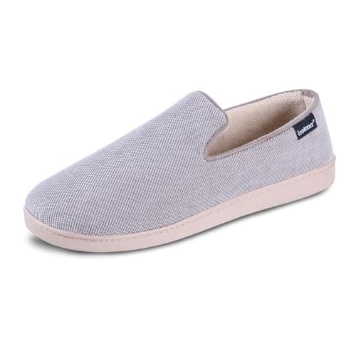Indoor/Outdoor Breathable Diamond Corduroy Slippers with Memory Foam Comfort