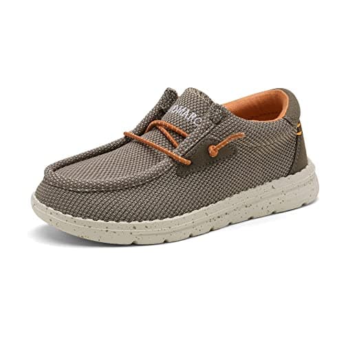 Bruno Marc Boys Slip-On Casual Comfortable Lightweight Loafer Shoes, Khaki - 11 Little Kid (SBLS2213K)