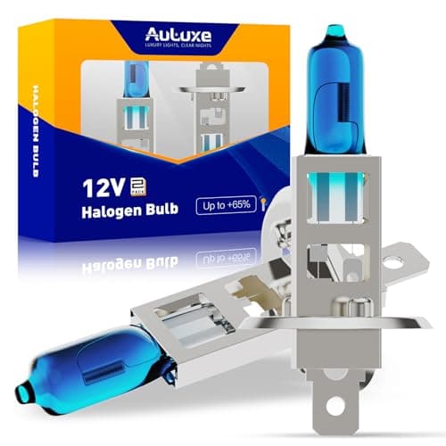 AULUXE H1 Halogen Headlight/Fog Light 12V 55W White 5000K High/Low Beam Super Bright, 2 pack