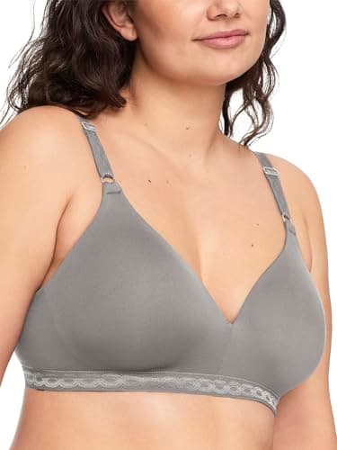 Warner's womens Cloud 9 Wire-free Contour bras, Graphite Grey, 38B US