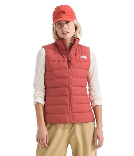 The North Face Women's Aconcagua 3 Insulated Vest - Wind Resistant, Water Repellent, 600 Fill Waterfowl Down Insulation, Mars Dust, Medium
