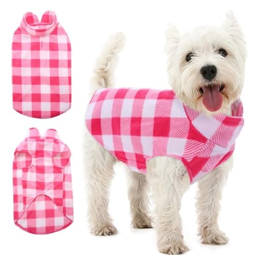 Dog Fleece Sweater Dog Pullover Vest Clothes for Medium Dogs