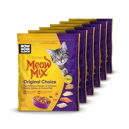 Meow Mix Original Choice Dry Cat Food, 18 oz Pouches