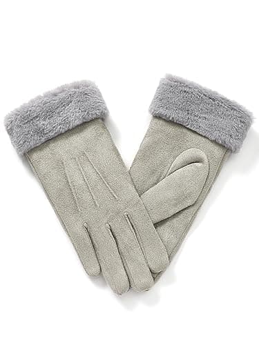Vislivin Visivin Winter Gloves for Women Touch Screen Warm Fleece Lined Gloves Gray XL