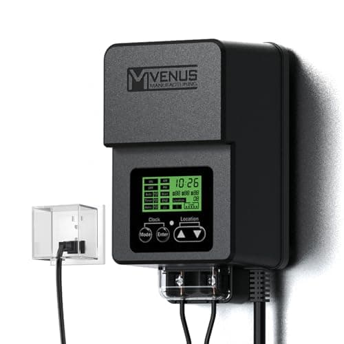 120W Low Voltage Landscape Transformer, 120V AC to 12V AC Weatherproof Power Pack with Astronomical Timer and Dusk to Dawn Photocell Sensor for LED & Halogen Path Lights, Spotlights, Garden Lights