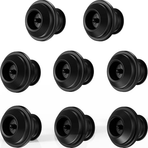 SUGOOL 8-Pack Wine Vacuum Stoppers – Reusable Silicone Replacement Stoppers for Electric Wine Saver Pump, Keep Wine Fresh for Days (Pump Not Included)
