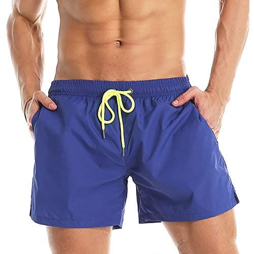 Lncropo Men's Swim Trunks Bathing Suits Swimming Shorts,Dark Blue,28