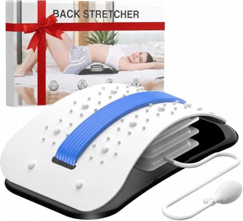 Back Stretcher for Lower Back Pain Relief,Adjustable Inversion Lumbar Traction Device,Lumbar Support Board for Spinal Decompression and Scoliosis,Sciatic Nerve Release Tool,Back Cracker Board