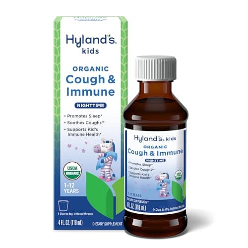 Hyland's Kids Cough Syrup with Immune Support - Nighttime, Organic, 4 fl oz